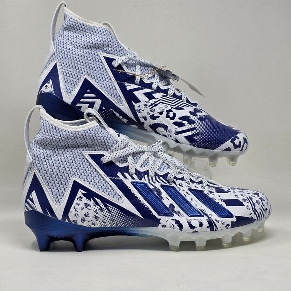 adidas Freak 23 7v7 SMU Football Cleats White Blue GW4167 Men's Size 12 New - Picture 2 of 12